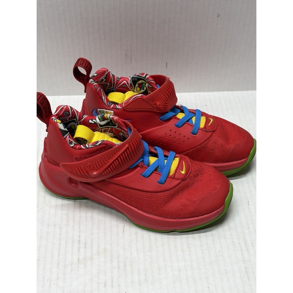 Nike Zoom Freak 3 NRG UNO Red Kids Size 12 C AntetokounBros UNO Yellow Green EUC